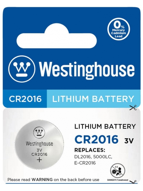 литиевая батарейка Westinghouse CR2016-BP5 