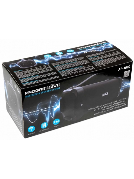bluetooth колонка Dialog Progressive AP-1020 black