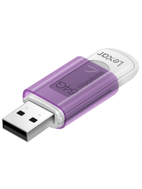 флешка USB Lexar JumpDrive S50 64GB white purple