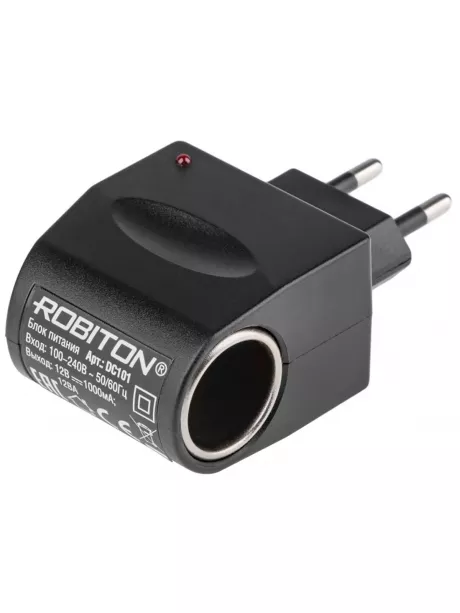 преобразователь напряжения 220 > 12 Robiton DC101 1000мА 