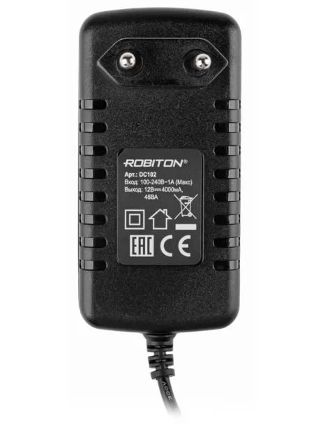 преобразователь напряжения 220>12 Robiton DC102 4000мА 
