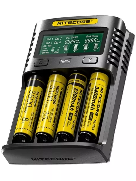 универсальное зарядное устройство с дисплеем NiteCore UMS4 