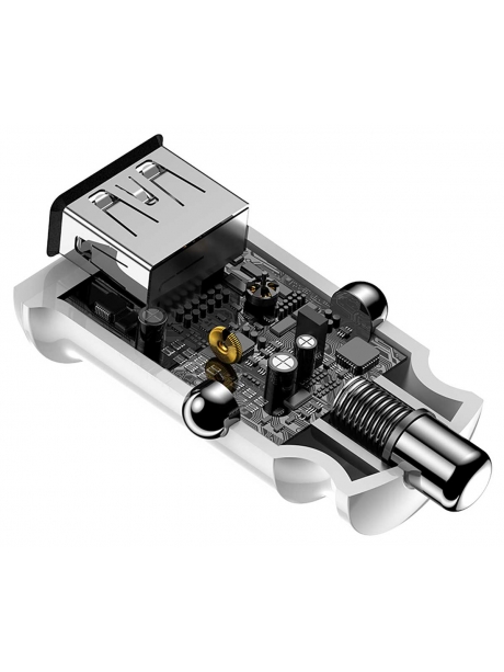 автомобильное зарядное устройство Baseus Grain white