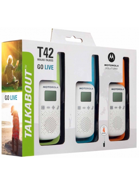 портативные рации (3 шт) Motorola TALKABOUT T42 TRIPLE 
