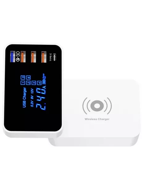 настольное зарядное устройство Wisdom YC-CDA33WQ white