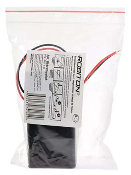 батарейный бокс для Кроны 9В Robiton Bh1x9V/switch 