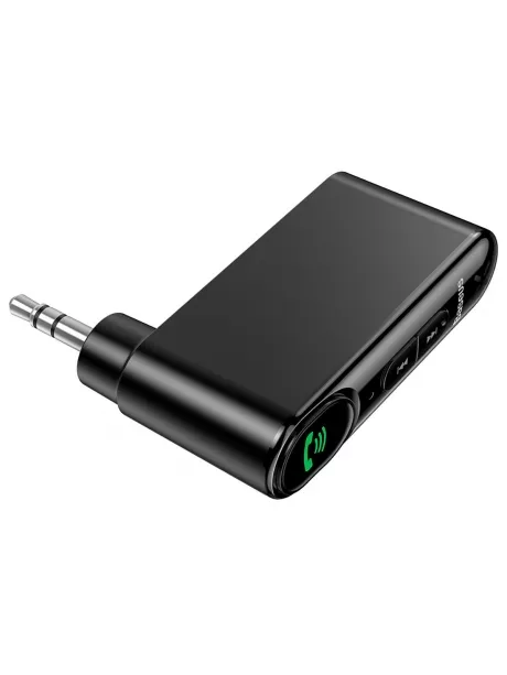 bluetooth AUX аудиоадаптер Baseus Qiyin AUX Car Bluetooth Receiver black
