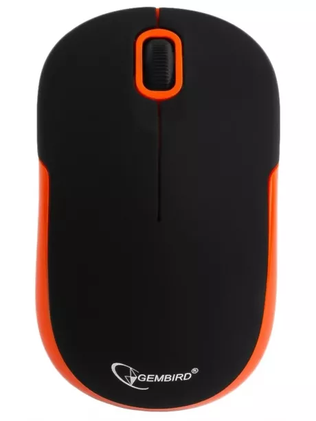 беспроводная мышь Gembird MUSW-200 black/orange