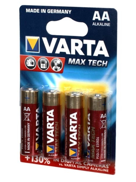 батарейки (4 шт.) Varta LR6/AA LONGLIFE Max Power-4BL 