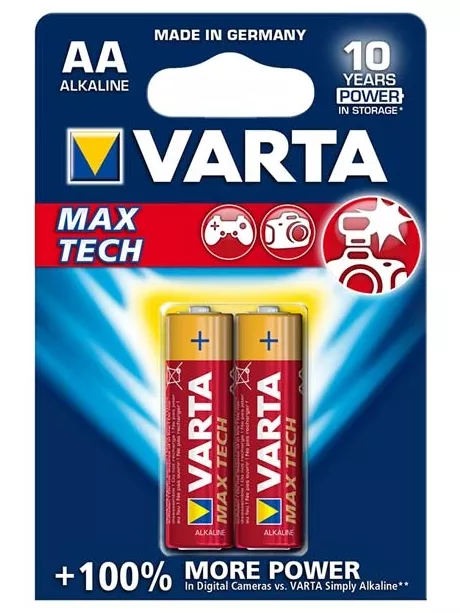 батарейки (2 шт.) Varta LR6/AA LONGLIFE Max Power-2BL 