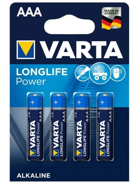 батарейки Varta LR03/AAA LONGLIFE Power-4BL 