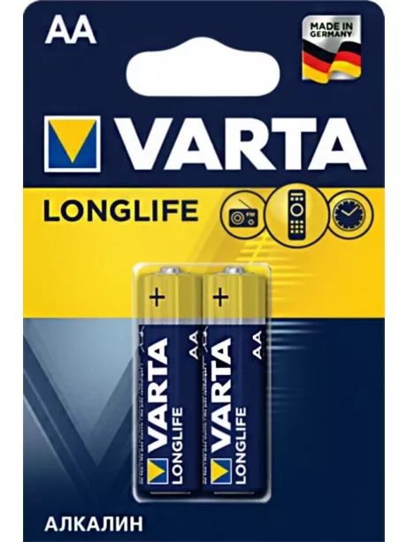 батарейки (2 шт.) Varta LR6/AA LONGLIFE-2BL 