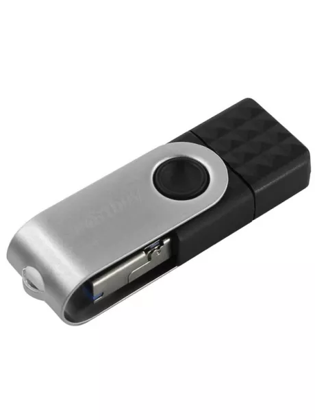 флешка USB 3.0 SmartBuy TRIO 3-in-1 OTG 3.0 128GB black