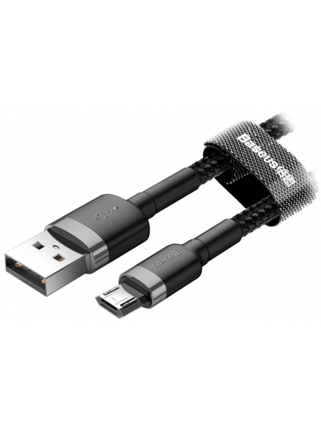 кабель передачи данных Baseus Cafule Cable USB For Micro 1.5A 2m gray + black