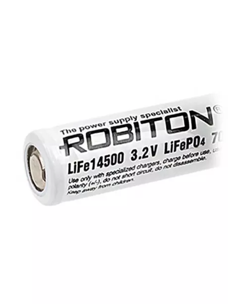 аккумулятор Robiton LiFe14500 700mAh без защиты 
