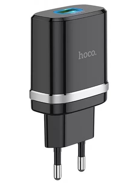 зарядное устройство Hoco C12Q Smart QC3.0 charger black