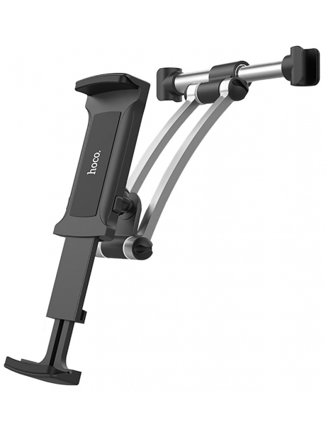 держатель на подголовник Hoco CA62 Handsome aluminum rear pillow in-car holder silver black