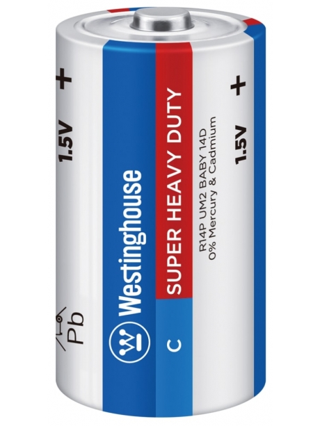 солевая батарейка Westinghouse R14/C Super Heavy Duty-PB4 