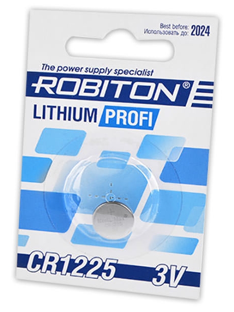 литиевая батарейка Robiton CR1225 PROFI-1BL 