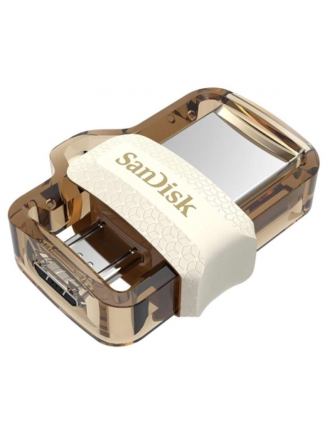 OTG флешка SanDisk Ultra Dual Drive m3.0 32GB gold white