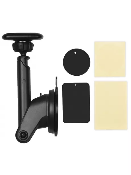 держатель на присоске со штангой Hoco CA67 Sagittarius series stretch magnetic car holder black