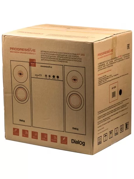 колонки 2.1 с караоке и bluetooth Dialog Progressive AP-250 black