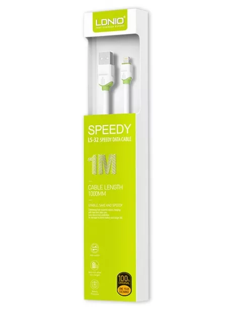 кабель для iPhone LDNIO LS32 Lightning cable 1м white