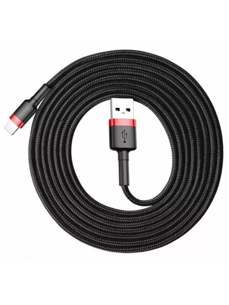 кабель передачи данных Baseus Cafule Cable USB For lightning 1.5A 2m red + black