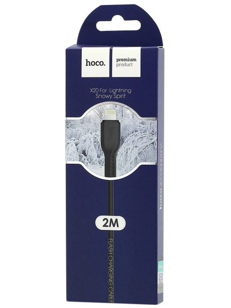 кабель передачи данных Hoco X20 Flash lightning 2m black