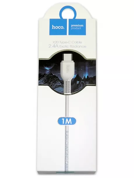 кабель передачи данных Hoco X20 Type-C 1m white