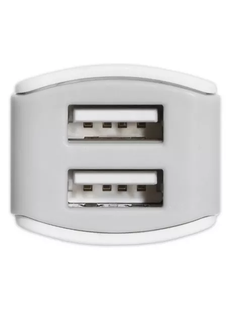 автомобильное зарядное устройство Hoco Z23 grand style 2USB 2.4A white