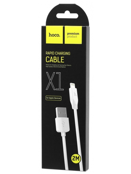 кабель передачи данных Hoco X1 Rapid lightning 2m white