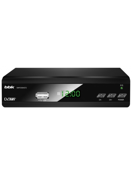 ТВ-тюнер DVB-T2 BBK SMP250 HDT2 черный