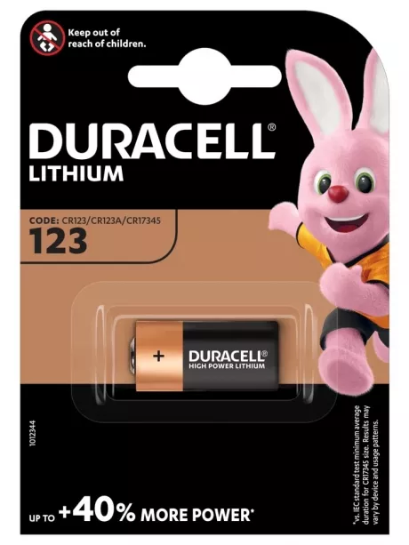 батарейка Duracell CR123A-1BL 