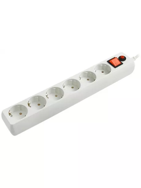 сетевой фильтр Гарнизон EH-10 3,0 м/6 розеток белый