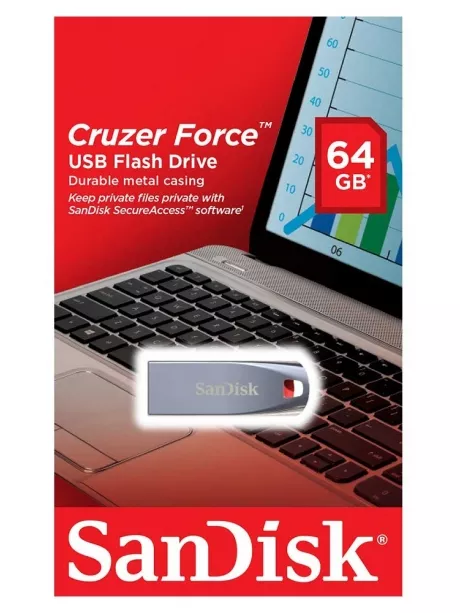 флешка USB SanDisk CZ71 Cruzer Force 64GB silver