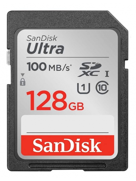 карта памяти SanDisk 128Gb SDXC Class10 Ultra UHS-I 100MB/s 