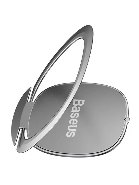 попсокет на телефон Baseus Invisible phone ring holder silver