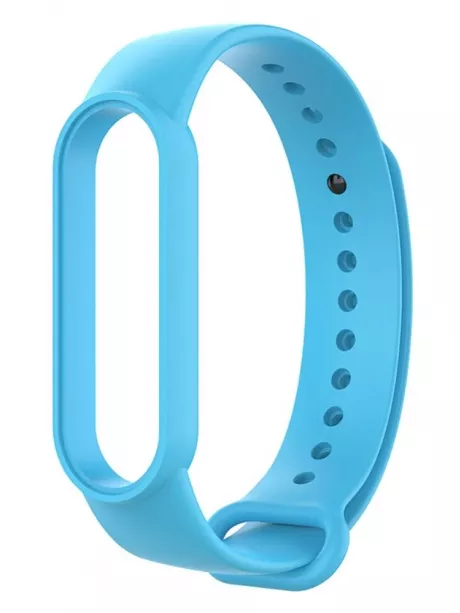 силиконовый ремешок Xiaomi для Mi Band 5 голубой