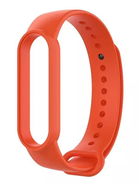 силиконовый ремешок Xiaomi для Mi Band 5 оранжевый
