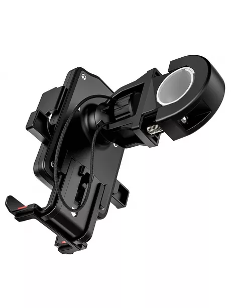 держатель на руль велосипеда Hoco CA73 Flying one-touch bicycle and motorcycle universal holder black &amp; red