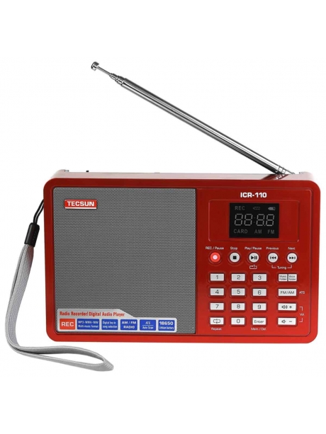Цифровой радиоприемник с mp3 плеером Tecsun ICR-110 (export version) red