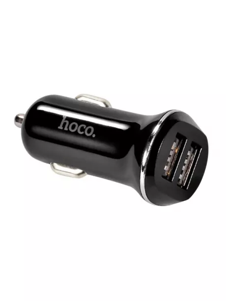 автомобильное зарядное устройство Hoco Z1 2USB 2.1A + micro cable black