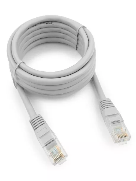 патч корд Cablexpert UTP кат.5e, 2м, литой серый