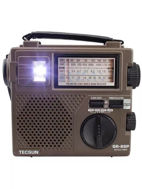 портативный радиоприемник для похода Tecsun Green-88P (export version) sand