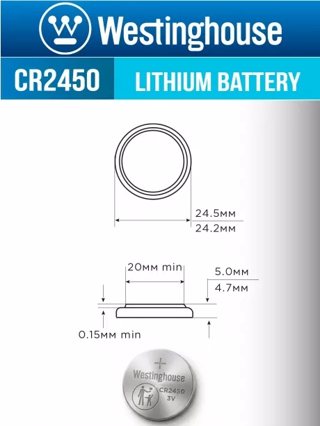 литиевая батарейка Westinghouse CR2450-BP1 