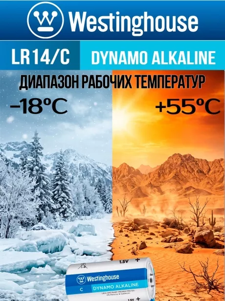 батарейка Westinghouse LR14/C Dynamo Alkaline-PB6 