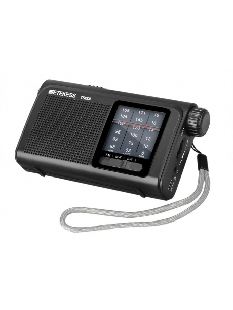 портативный цифровой радиоприемник Retekess TR605 black