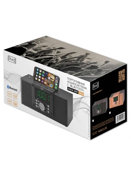 радиоприемник с bluetooth и mp3 плеером MAX МR-360 black