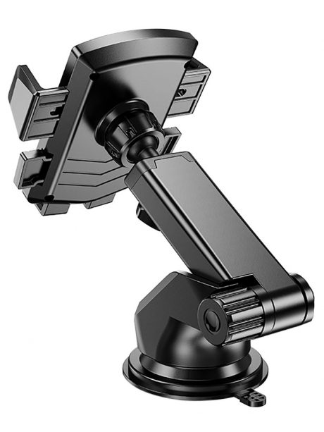 держатель на присоске с телескопической штангой Hoco CA83 David one-button center console car holder black